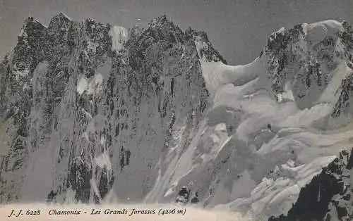 Switzerland postcard Chamonix les Grands Jorasses