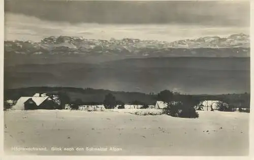 Switzerland postcard Hochenschwand blick nach den Schweizer Alpen
