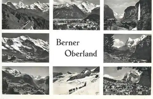 Switzerland postcard Berner Oberland
