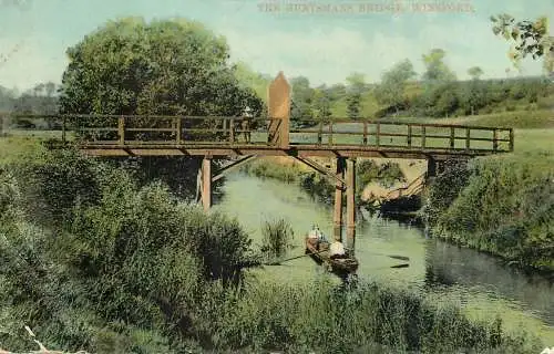 England Winsford The Huntsman's Bridge river boating