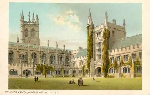 England Oxford Magdalen College Chapel & Library