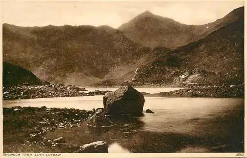 Wales Snowdon from Llyn Llydaw