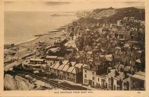 England Old Hastings from East Hill