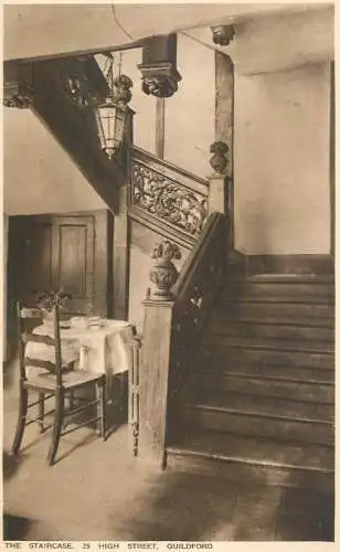 Enlgand Guildford 25 High Street - house interior staircase