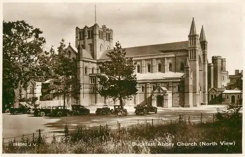England Buckfast Abbey Church north side view