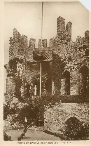 United Kingdom England Dudley ruins of castle keep