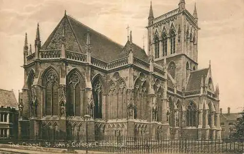 United Kingdom England Cambridge chapel St. John's college