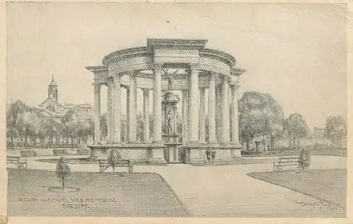 Wales Cardiff Welsh National War Memorial
