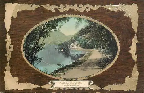 Scotland Loch Katrine path by the loch