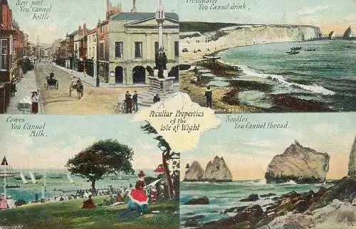 England Isle of Wight different views