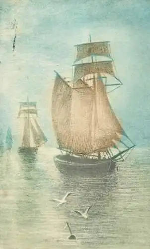 England old sailing vessels artwork
