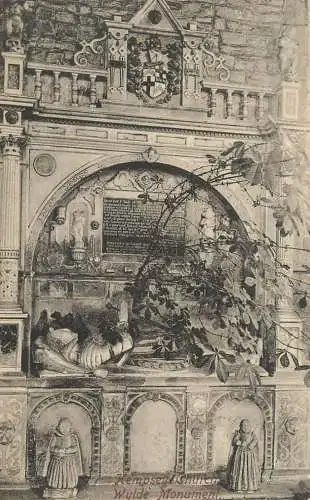 England Kempsey Church Wylde Monument detail aspect