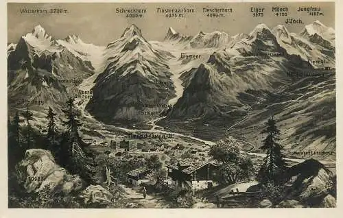 Switzerland Grindelwald Ober Gletscher & Hotel Wetterhorn