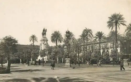 Spain Sevilla Plaza Nueva Monumento Rey San Fernando