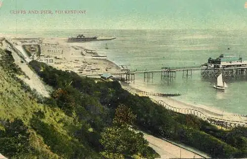 United Kingdom England Folkestone pier