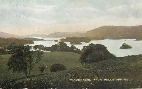 United Kingdom England Windermere from Flagstaff Hill