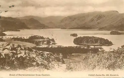United Kingdom England head of Derwentwater from Castlet