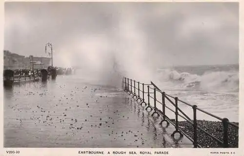 United Kingdom England Eastbourne a rough sea