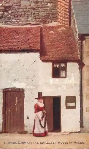 United Kingdom Wales Conway the smallest house in Wales