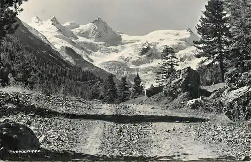 Switzerland Rosegruppe picturesque mountain scenery