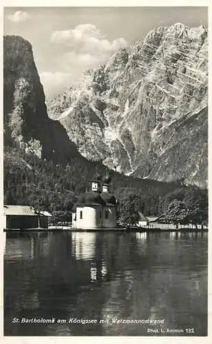 Germany St Bartholoma am Konigsee mit Watzmannostwand