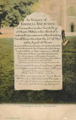 United Kingdom England Winchester Thetcher's stone