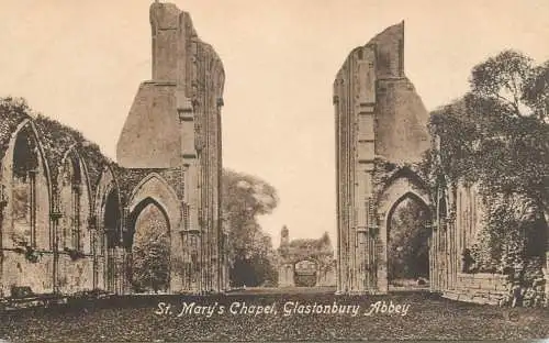 United Kingdom England Glastonbury abbey St. Mary's chapel
