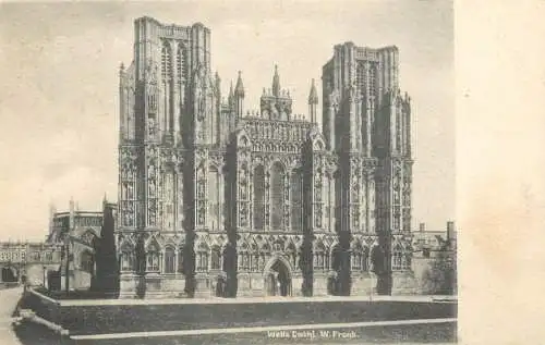 United Kingdom England Wells cathedral West front