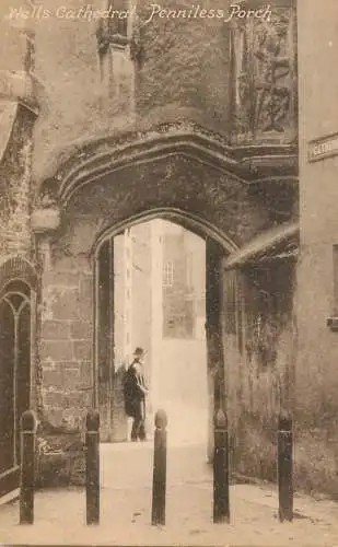 United Kingdom England Wells cathedral Penniless porch
