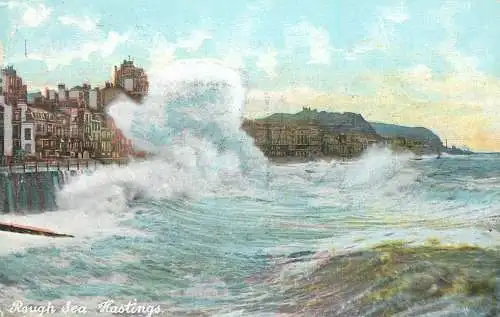 United Kingdom England Hastings rough sea