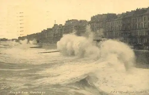 United Kingdom England Hastings rough sea