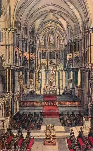 United Kingdom England Canterbury cathedral choir