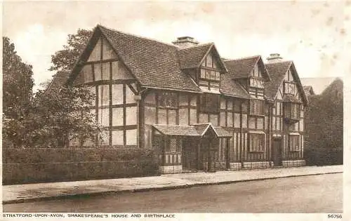 United Kingdom England Stratford upon Avon Shakespeare's birthplace