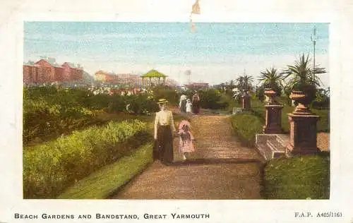 United Kingdom England Great Yarmouth beach gardens