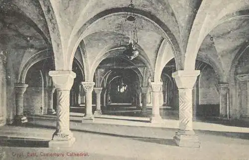 United Kingdom England Canterbury cathedral crypt