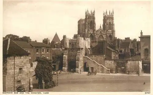 United Kingdom England York Bootham Bar and the Minster