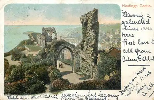 United Kingdom England Hastings castle ruins