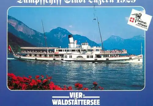 Navigation sailing vessels & boats themed postcard Vier Waldstattersee paddle steamer