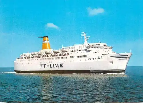 Navigation sailing vessels & boats themed postcard M.S> Peter Pan ocean liner