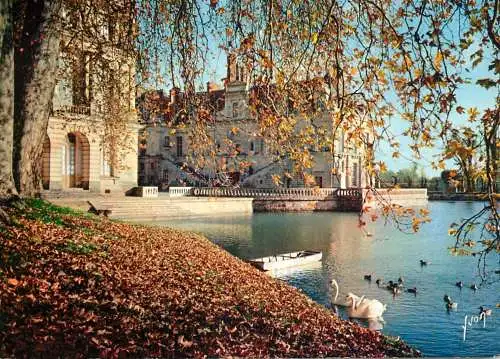 Navigation sailing vessels & boats themed postcard Fontainebleau