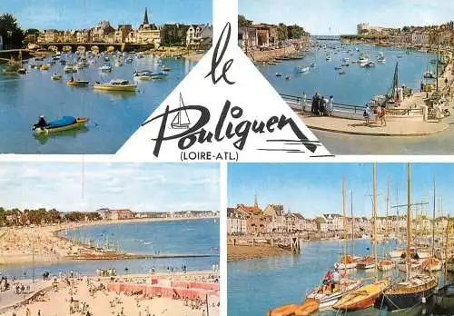 Navigation sailing vessels & boats themed postcard le Poliguen Loire harbour