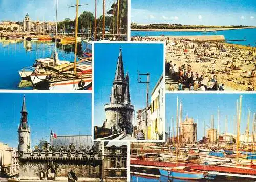 Navigation sailing vessels & boats themed postcard la Rochelle yacht harbour
