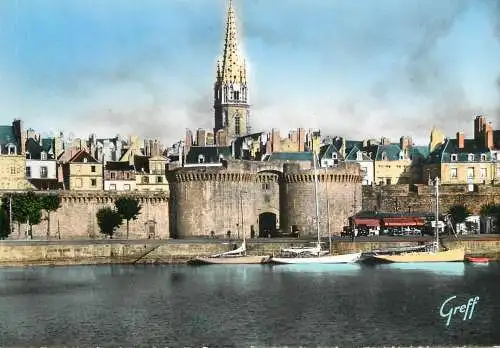 Navigation sailing vessels & boats themed postcard Saint malo Ille et Villaine