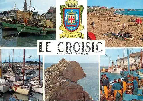 Navigation sailing vessels & boats themed postcard Le Croisic harbour