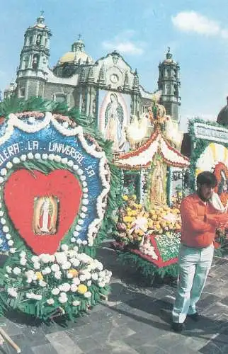 Pope John Paul II papal travels postcard Gadalupe