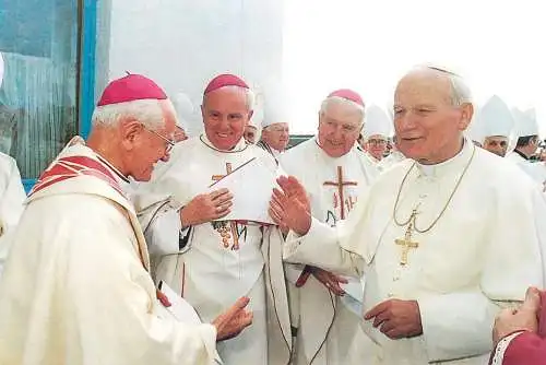 Pope John Paul II papal travels postcard