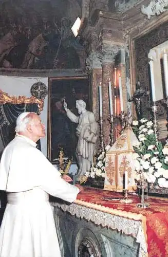 Pope John Paul II papal travels postcard