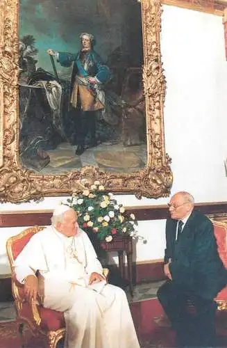 Pope John Paul II papal travels postcard Malta