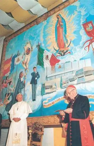 Pope John Paul II papal travels postcard San Juan de Los Lagos