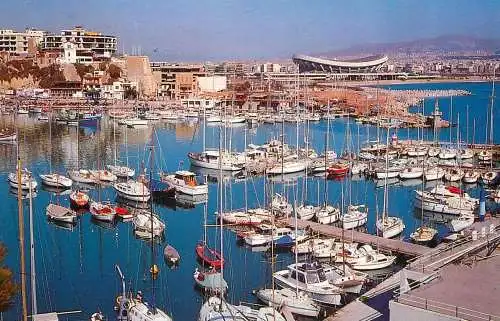 Navigation sailing vessels & boats themed postcard Pireus Mikrolimano